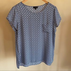 The Limited Blue Floral Top